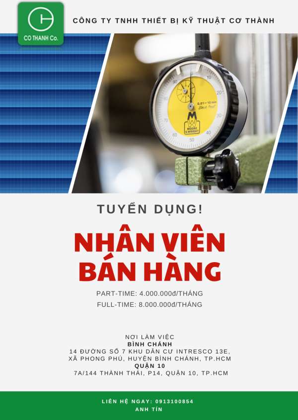 CÔNG TY TNHH THIẾT BỊ KỸ THUẬT CƠ THÀNH